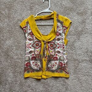 Maeve Anthropology Spring Romance Blouse - XS / 0 - Earthy Yellow